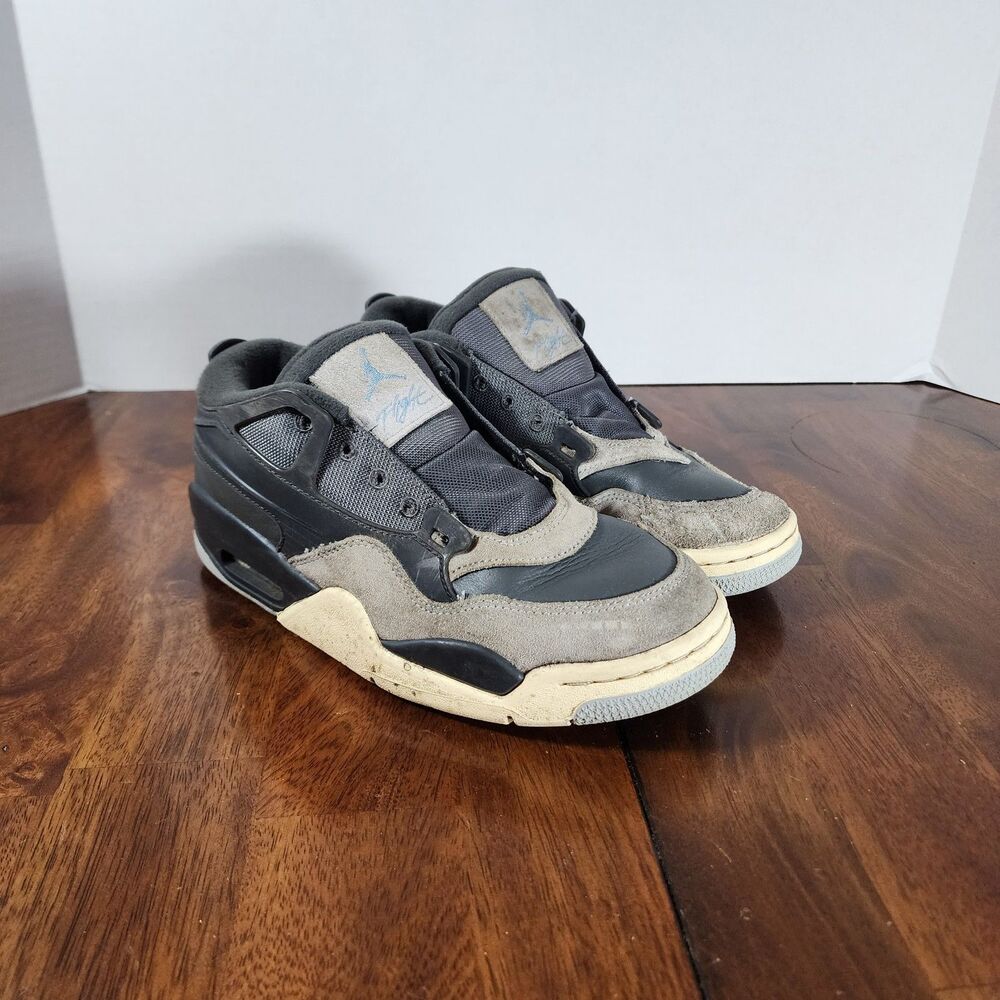 Nike Jordan 4 RM Black Light Bone Kids Size 6Y without Laces and Soles